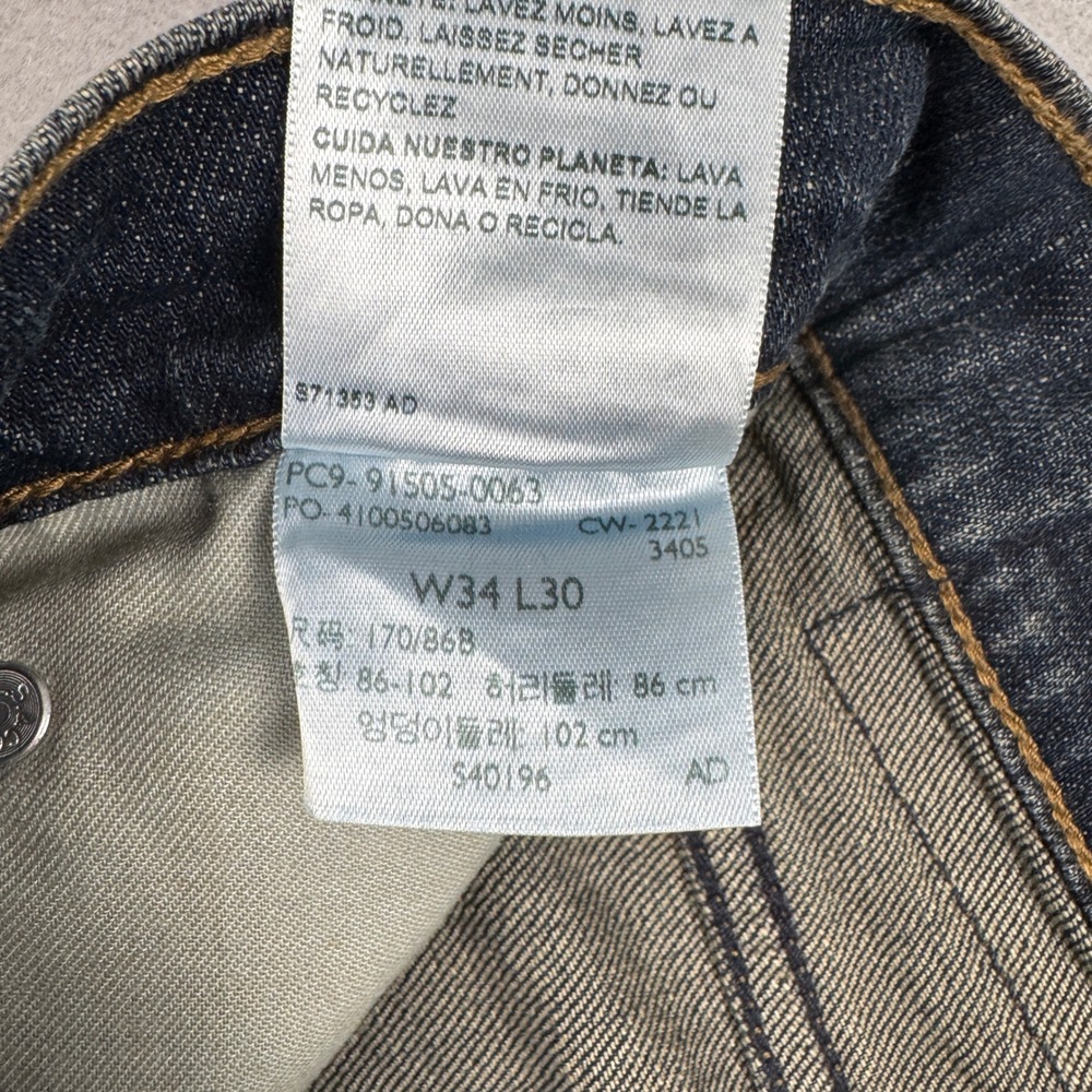Signature Levi Strauss Gold Mens 34x30 Bootcut Jeans Blue Denim Western Cowboy - Picture 4 of 10